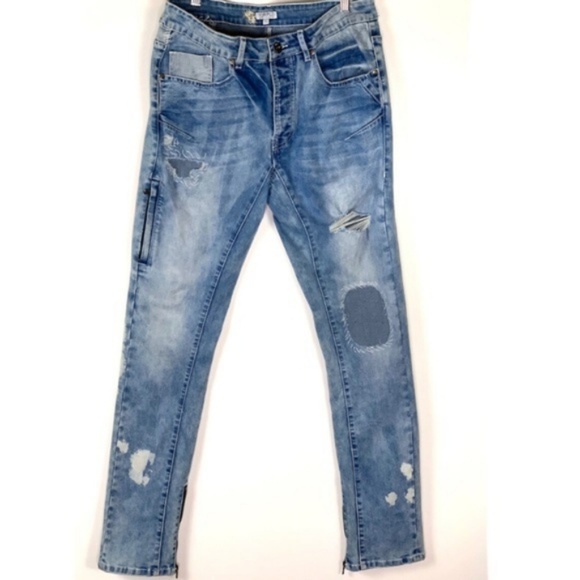 Staple Other - STAPLE Light Wash Distressed Jeans